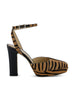 Slingback in cavallino marrone e nera 8J9206 AY0UF1D1U FENDI 