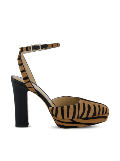 Slingback in cavallino marrone e nera 8J9206 AY0UF1D1U FENDI 