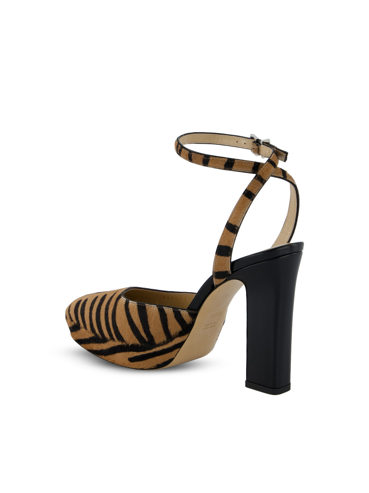 Slingback in cavallino marrone e nera 8J9206 AY0UF1D1U FENDI 