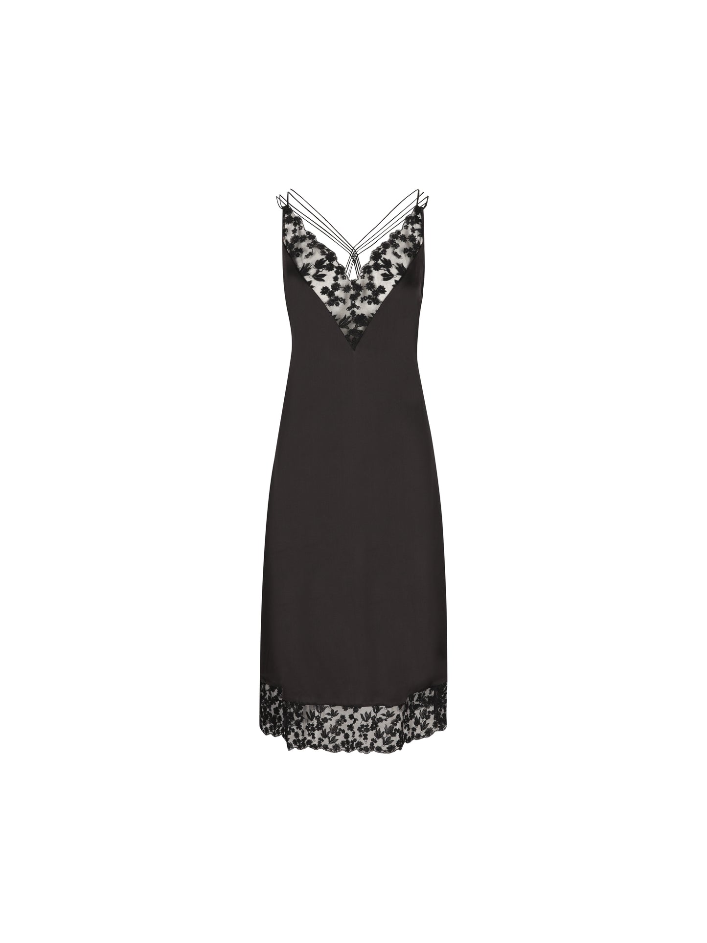 Abito realizzato in seta e pizzo. FDD656 ARF5F0QA1 FENDI 