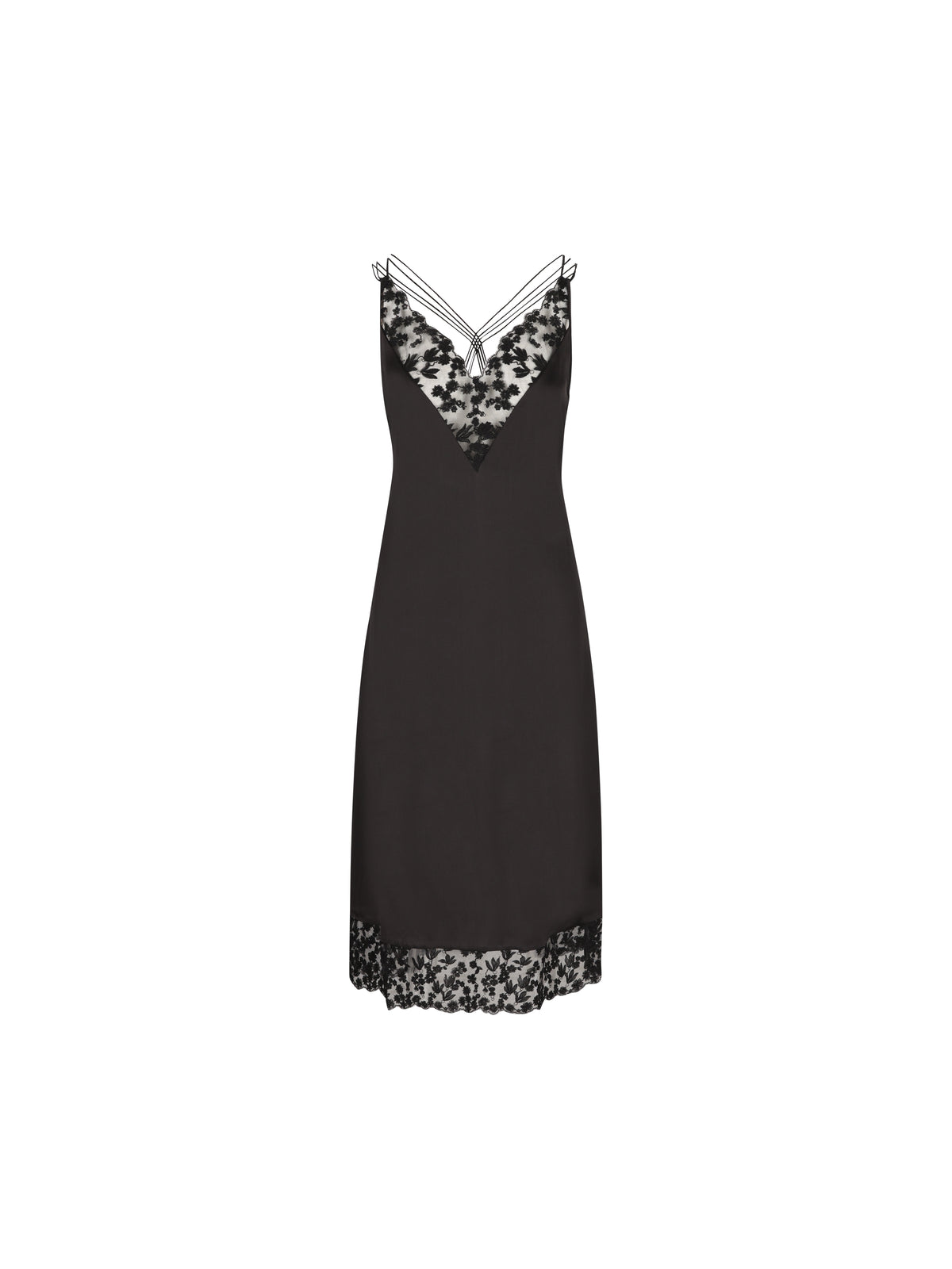 Abito realizzato in seta e pizzo. FDD656 ARF5F0QA1 FENDI 