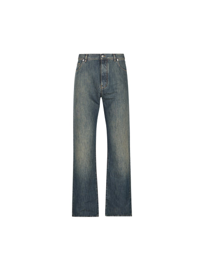 Pantaloni 5 tasche regular fit, realizzati in denim FLP377 B1PDF19S8 FENDI 