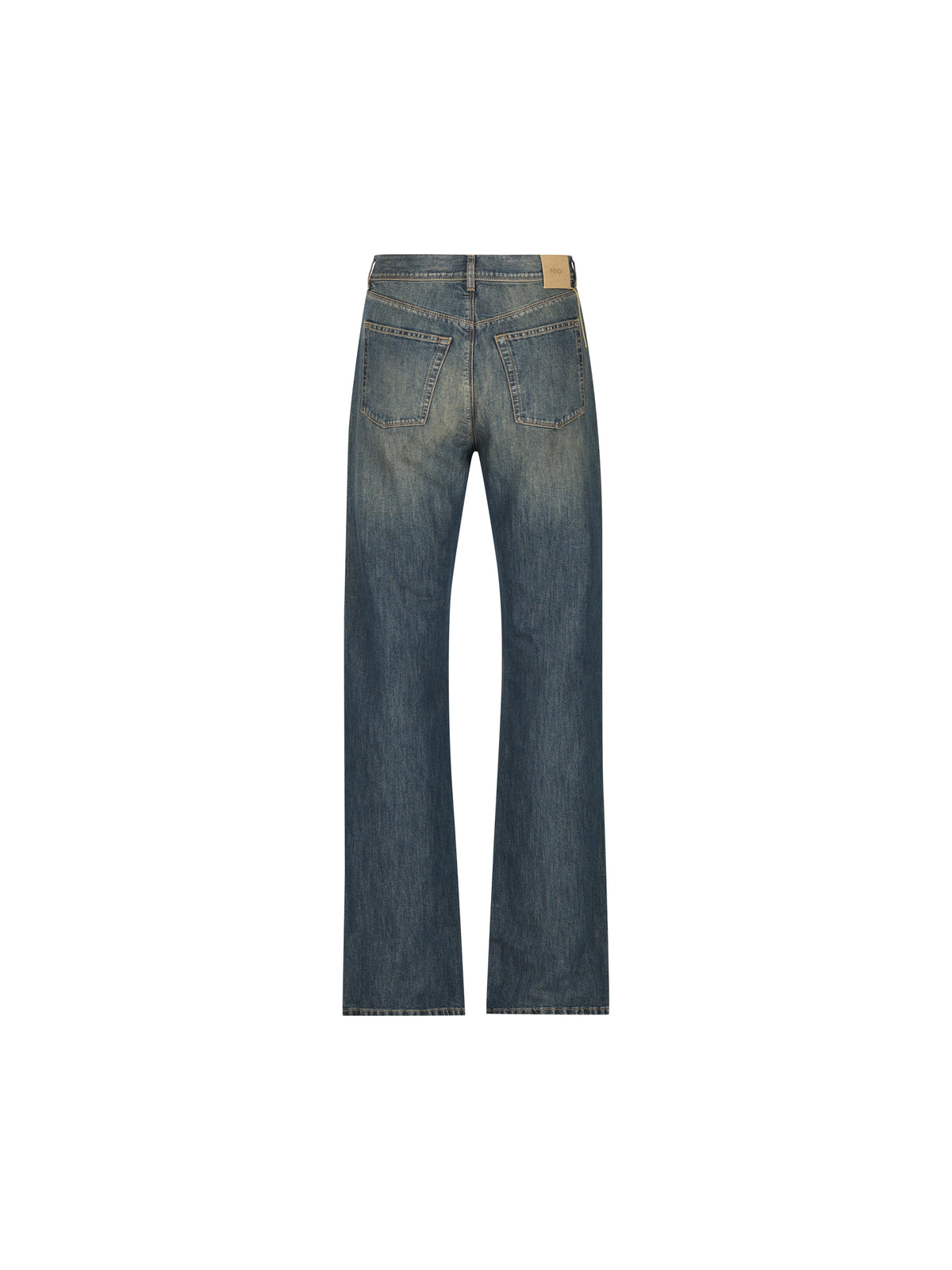Pantaloni 5 tasche regular fit, realizzati in denim FLP377 B1PDF19S8 FENDI 