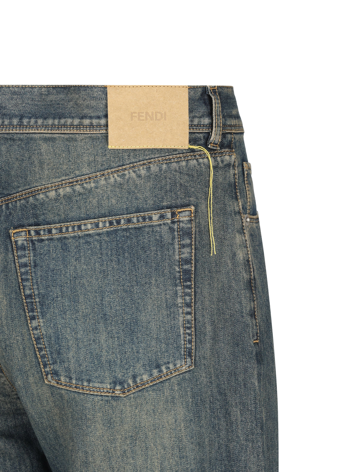 Pantaloni 5 tasche regular fit, realizzati in denim FLP377 B1PDF19S8 FENDI 