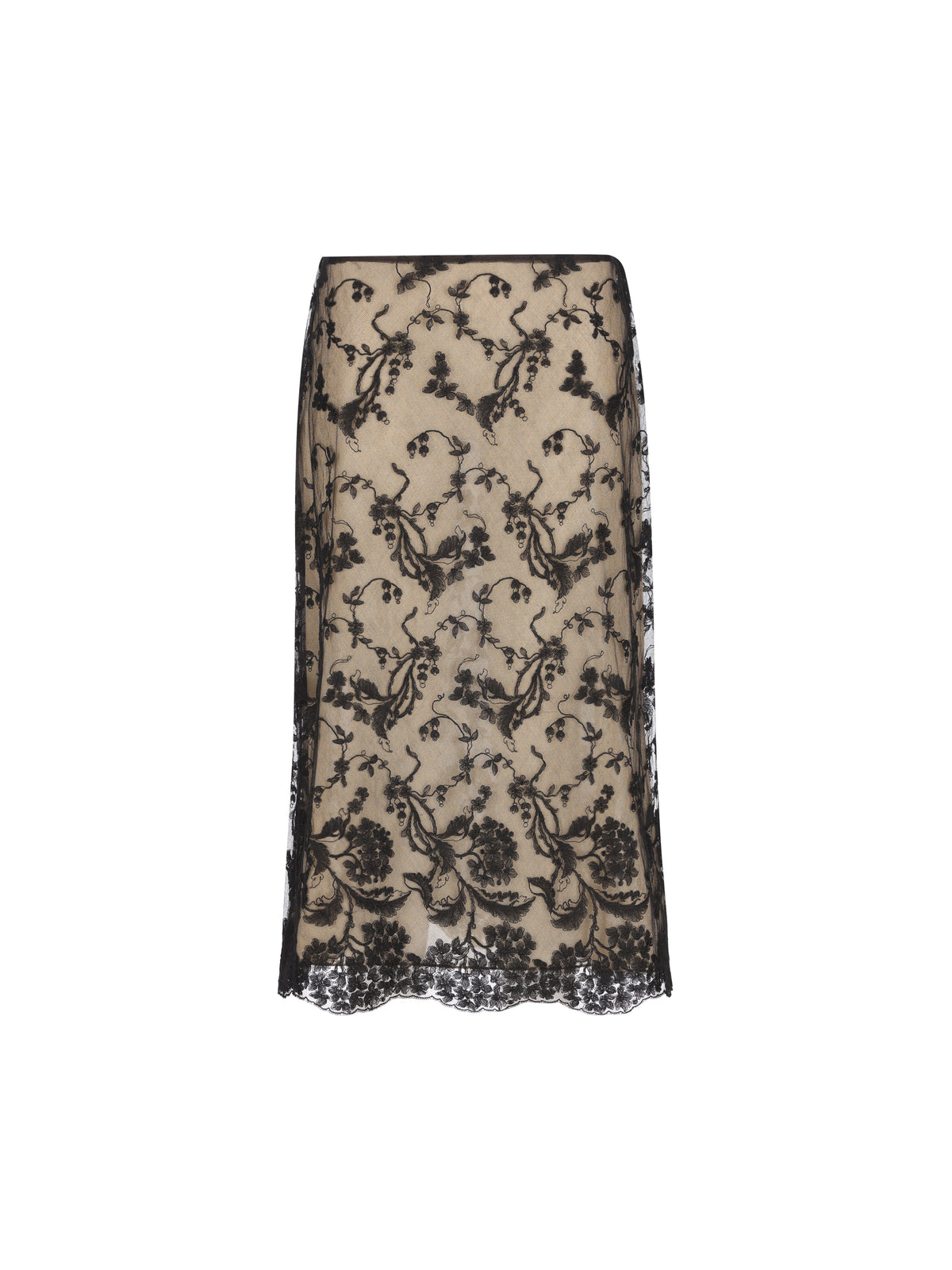 Gonna in pizzo Peonia. FQ7756 AMVIF0QA1 FENDI 