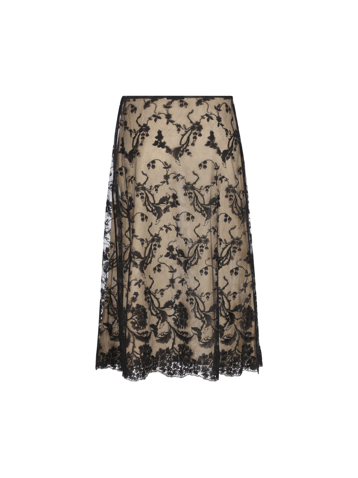 Gonna in pizzo Peonia. FQ7756 AMVIF0QA1 FENDI 