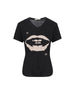 T-Shirt in Jersey di Cotone Organico con Stampa "Ti Amo" FS9805 AV06F0QA1 FENDI 