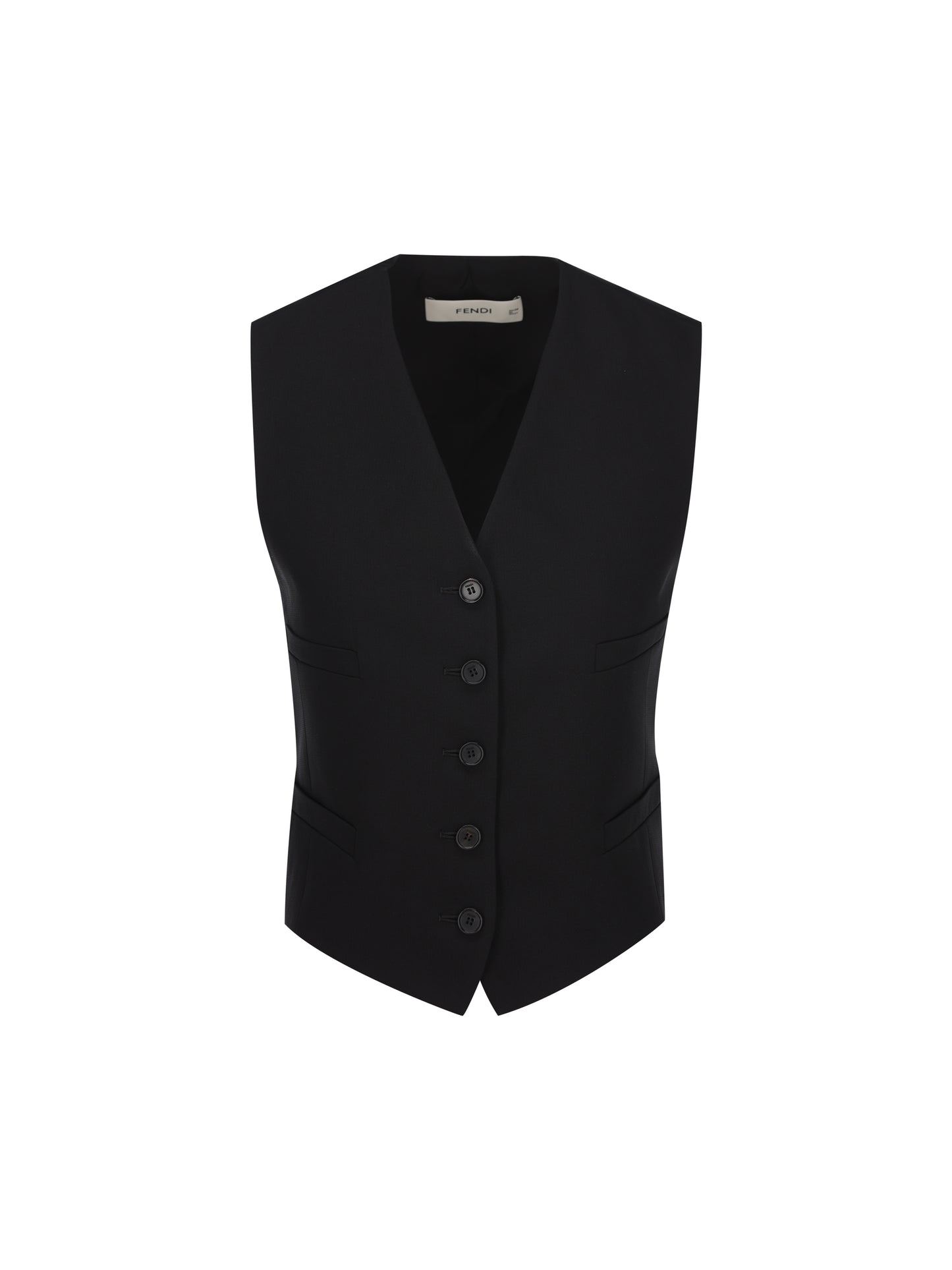 Gilet realizzato in seta e cotone. FT6005 B1H2F0QA1 FENDI 