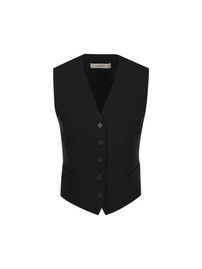 Gilet realizzato in seta e cotone. FT6005 B1H2F0QA1 FENDI 