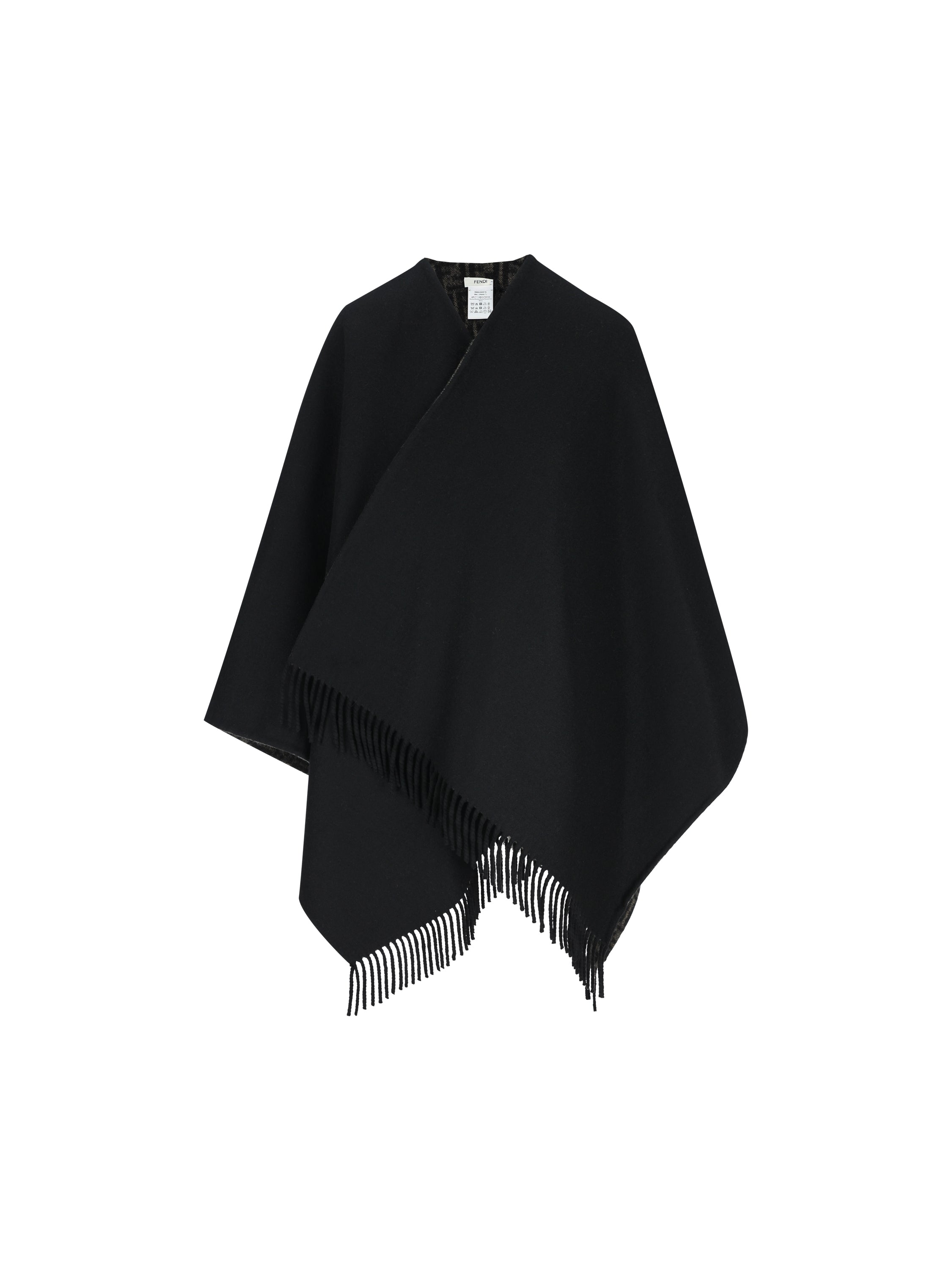 Poncho realizzato in cashmere e lana. FXX041 B1VZF0VAT FENDI 