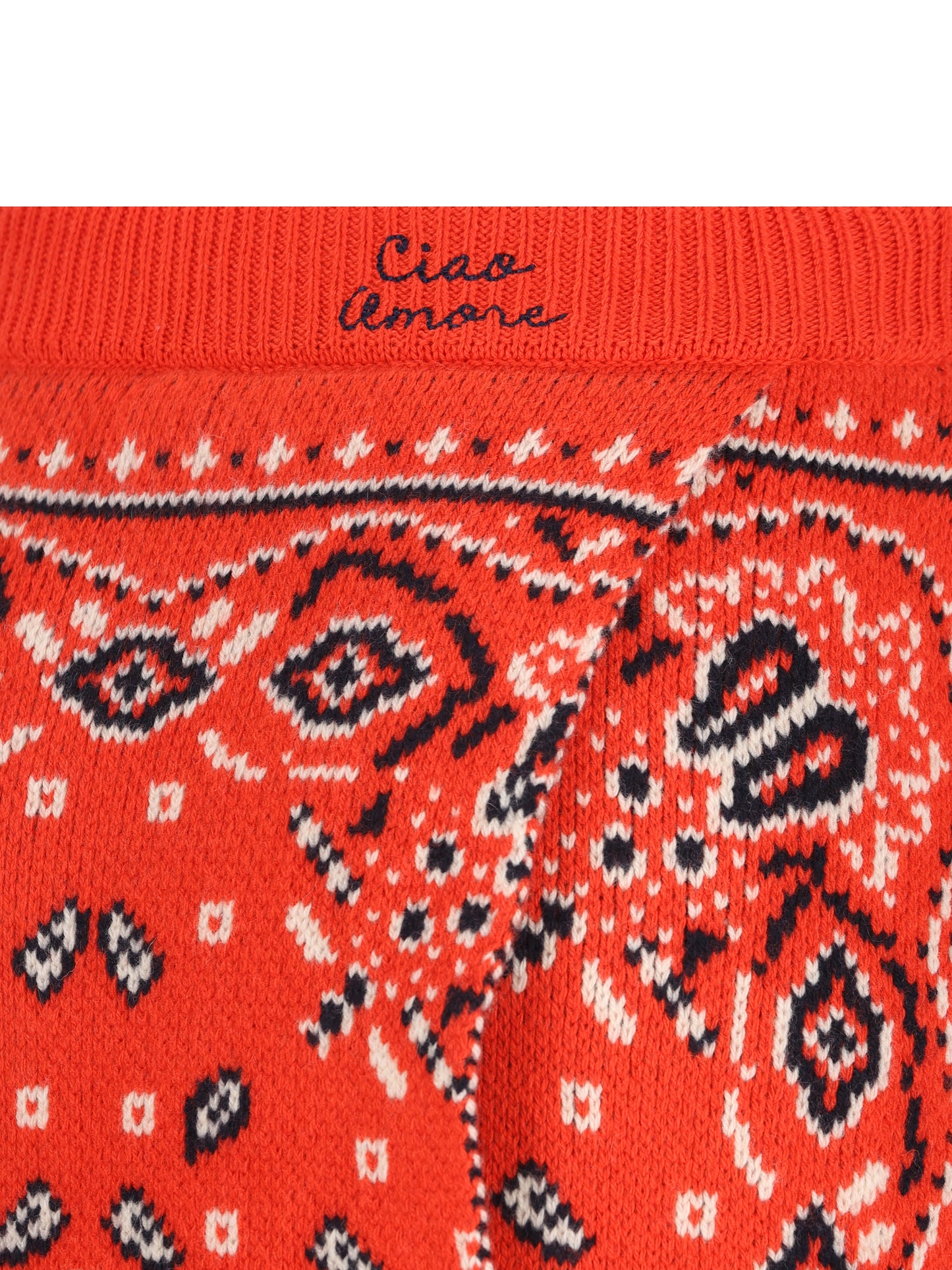 Gonna Soho Split in Maglia Jacquard Paisley F26MM1607 13 GIADA BENINCASA 