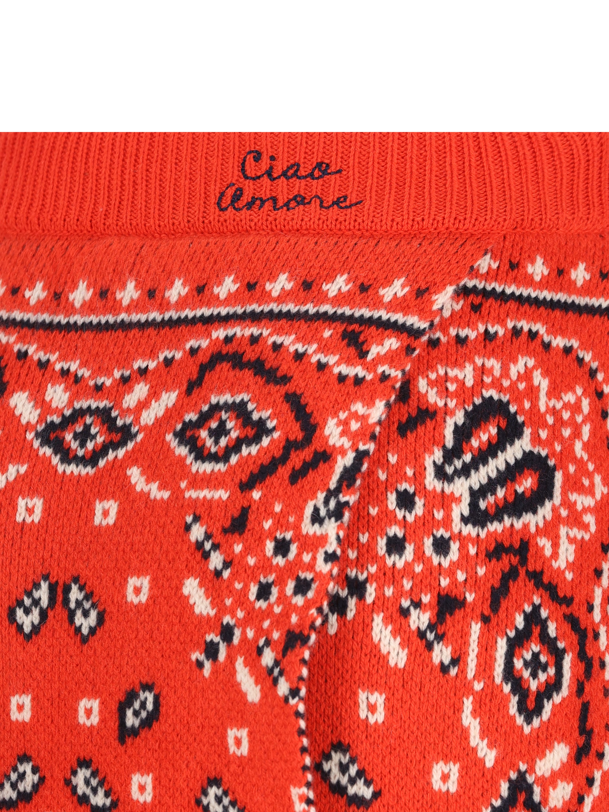 Gonna Soho Split in Maglia Jacquard Paisley F26MM1607 13 GIADA BENINCASA 