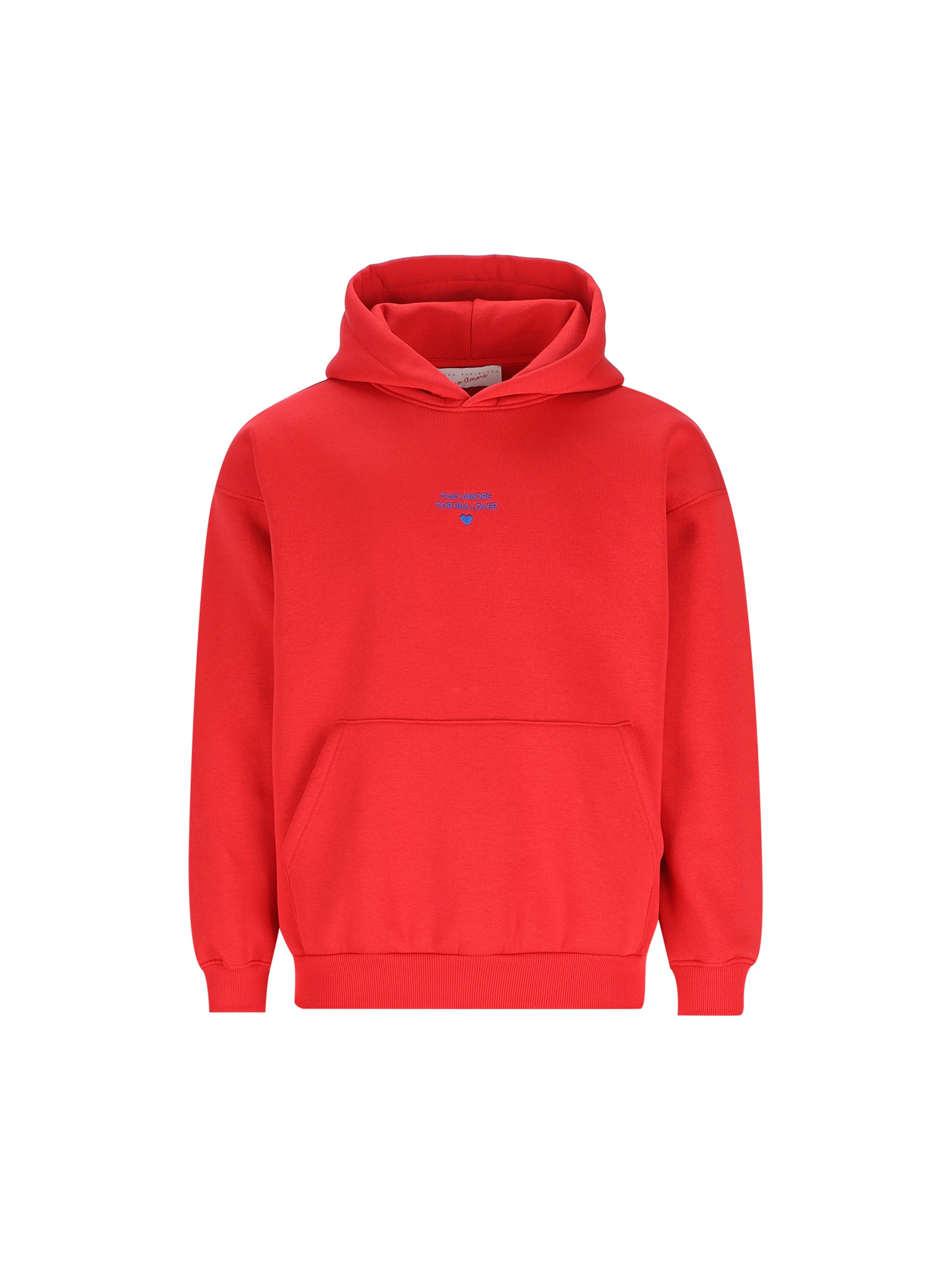 Felpa Ciao Amore Cortina Lover Rossa FK2702 13 GIADA BENINCASA 