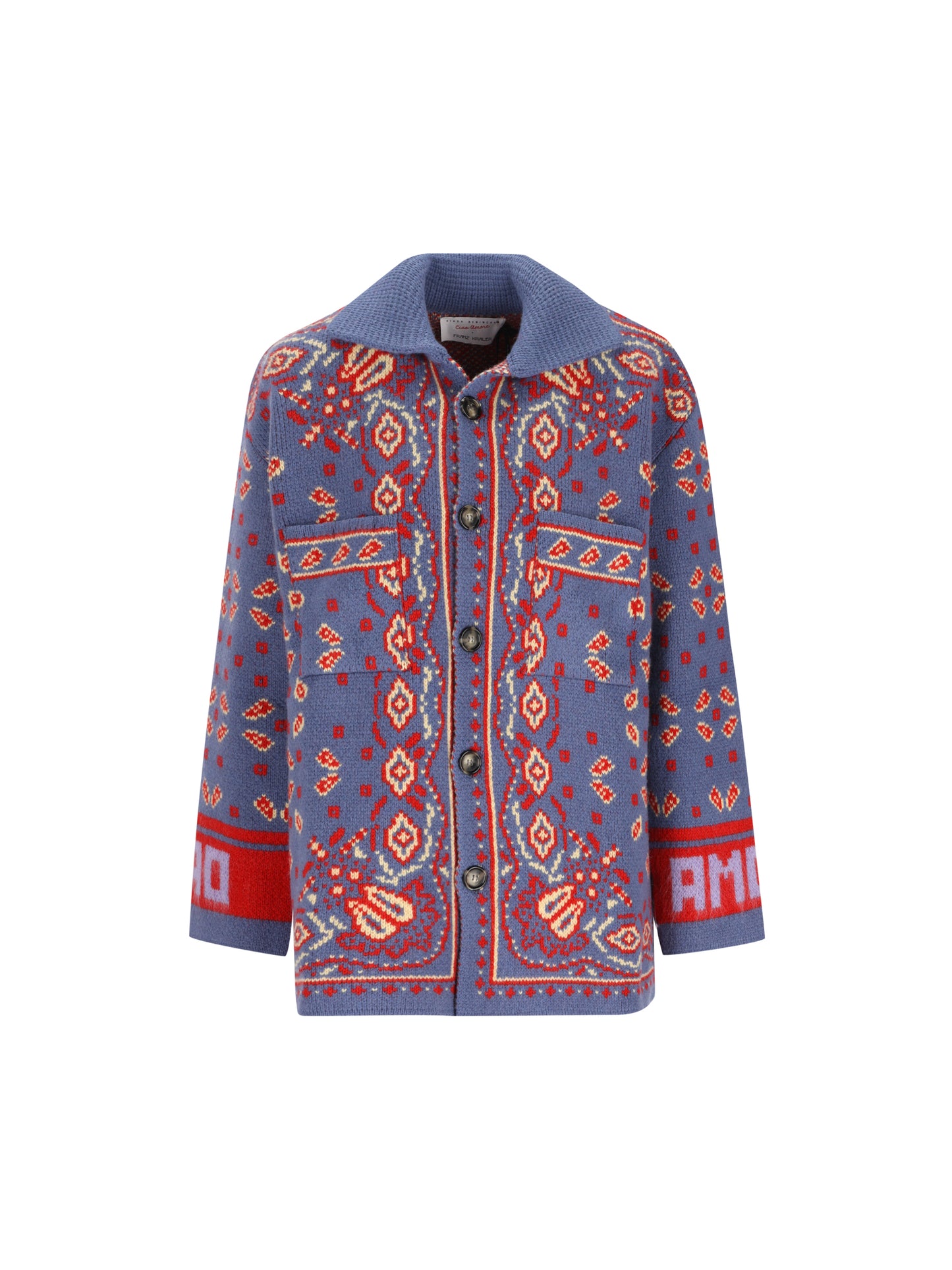 Soho Overshirt in Maglia Jacquard Paisley FKF26MM1101 24 GIADA BENINCASA 