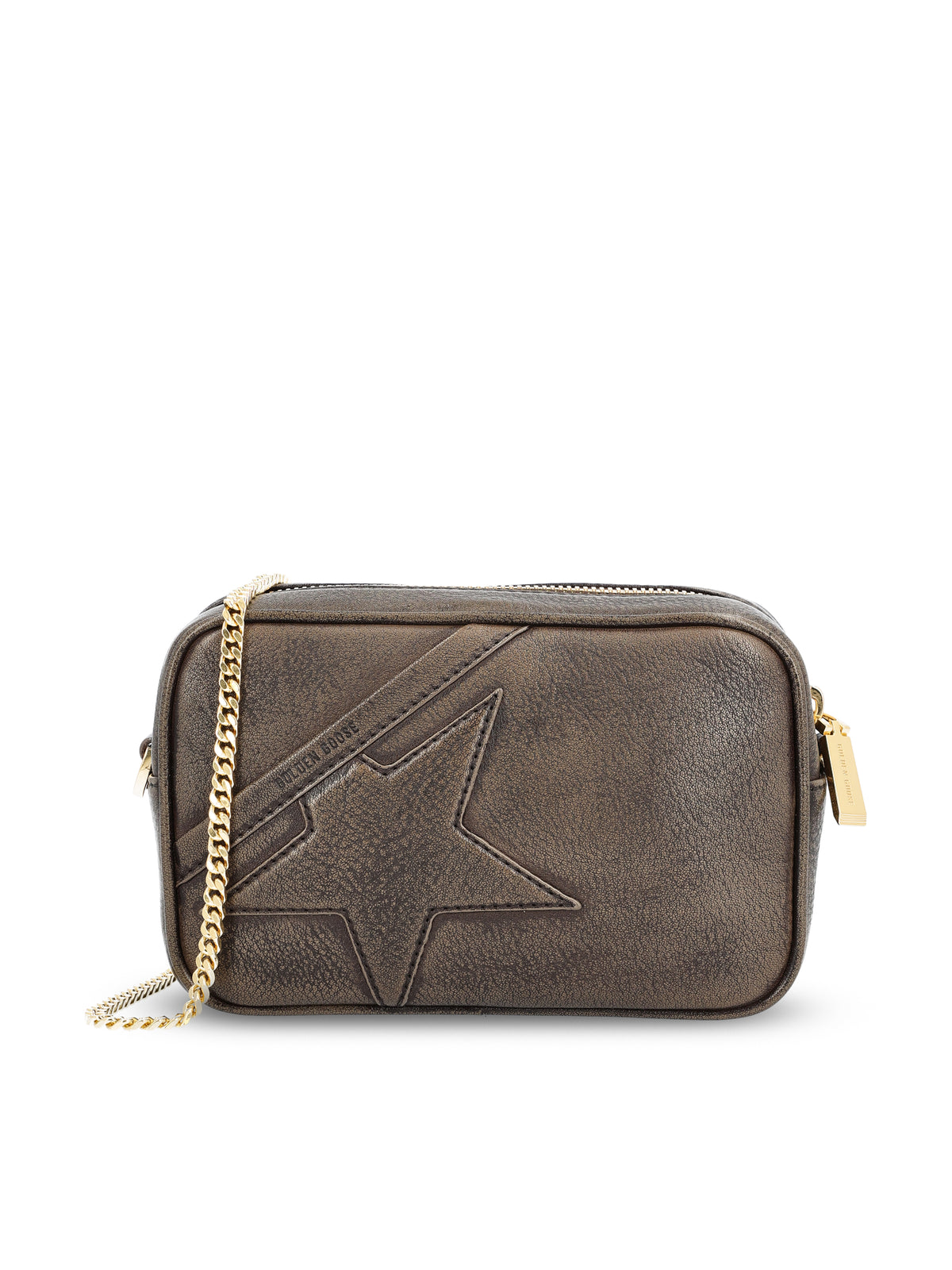 Borsa realizzata in pelle di bovino. GWA00228 A00075955357 GOLDEN GOOSE 