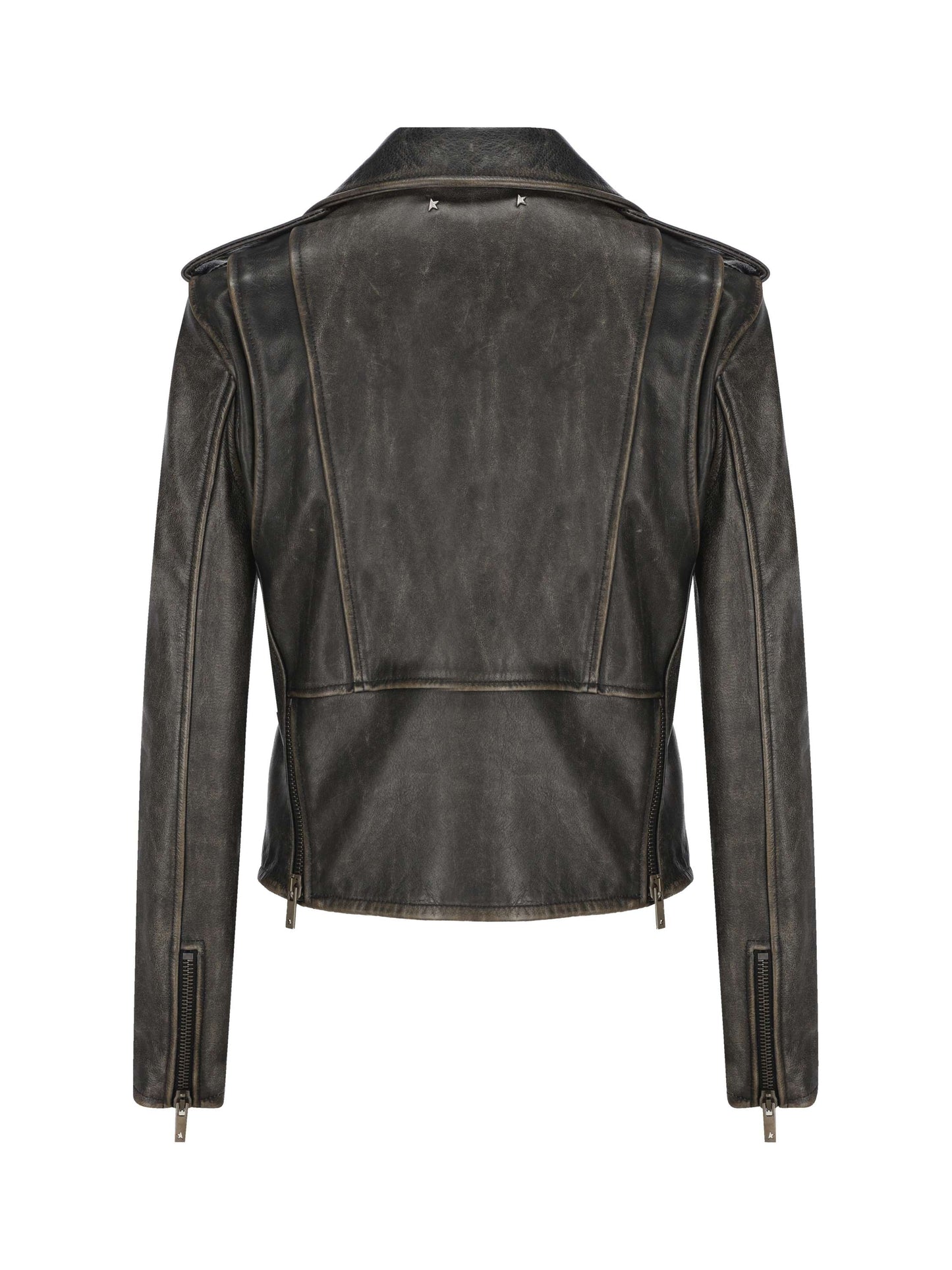 Chiodo in pelle. GWP00848 P00064790100 GOLDEN GOOSE 