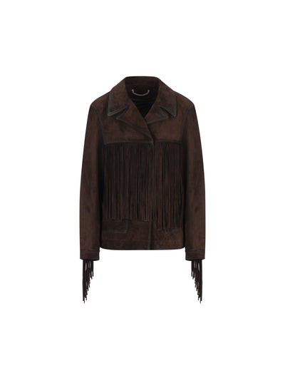 Giacca realizzata in pelle di bovino. GWP02368 P00273755259 GOLDEN GOOSE 