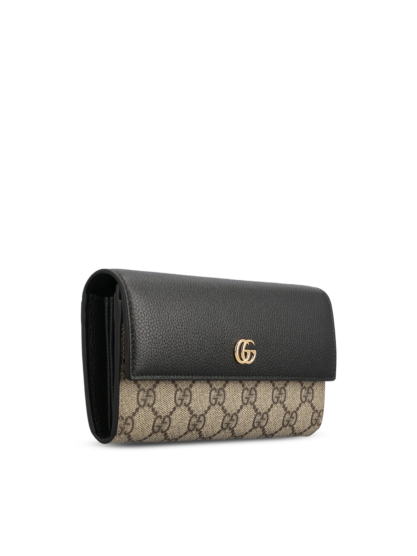 Portafoglio realizzato in pelle e tessuto. 456116 AAE5E1069 GUCCI 