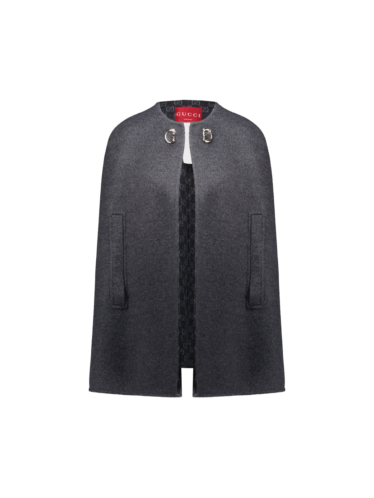 Mantella realizzata in lana e seta. 852796 ZAQW01179 GUCCI 