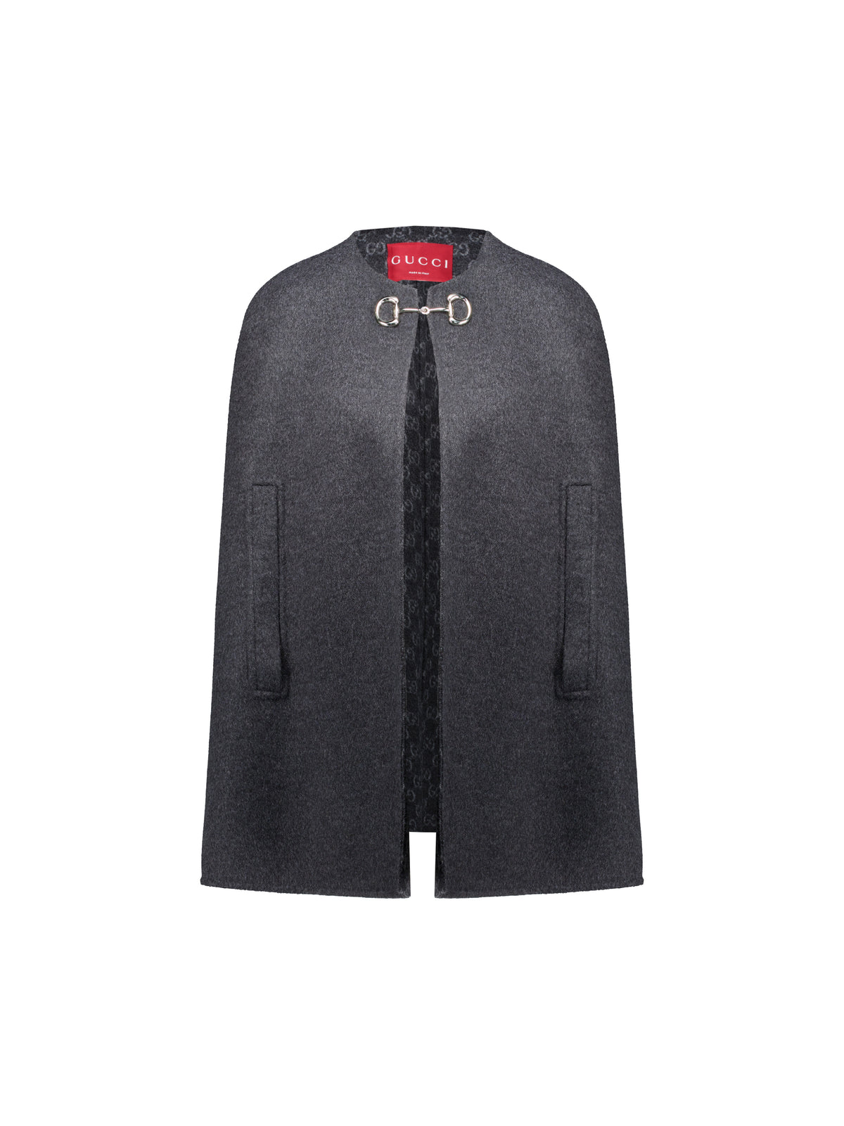 Mantella realizzata in lana e seta. 852796 ZAQW01179 GUCCI 