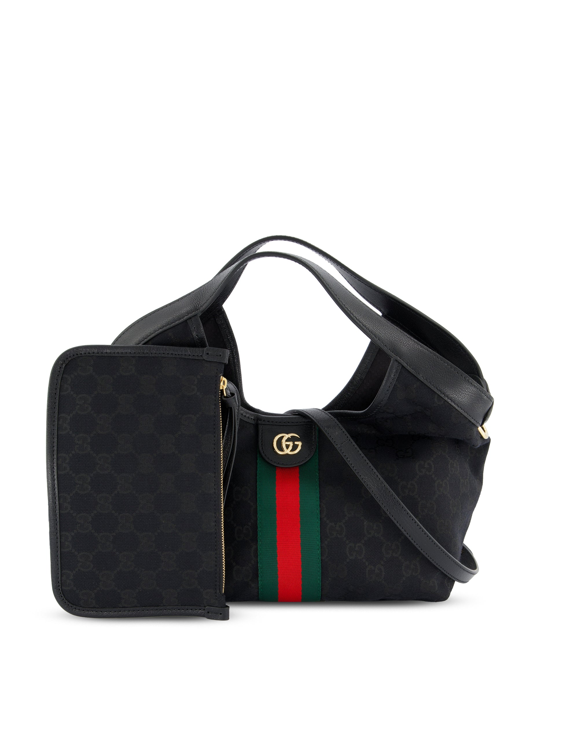 Borsa Shopping Gucci Giglio misura piccola in tessuto GG nero 860845 FAFWA1053 GUCCI 