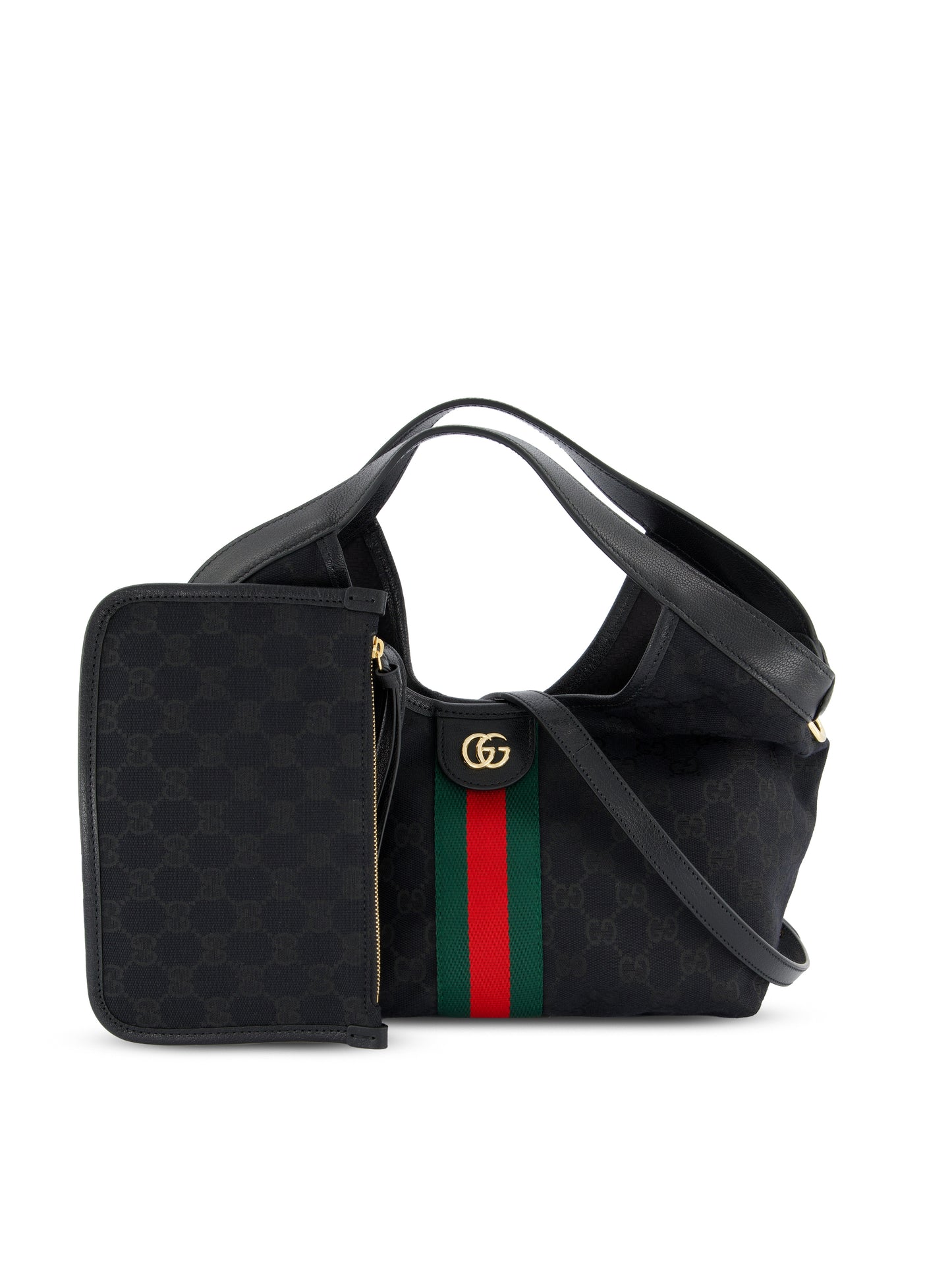 Borsa Shopping Gucci Giglio misura piccola in tessuto GG nero 860845 FAFWA1053 GUCCI 