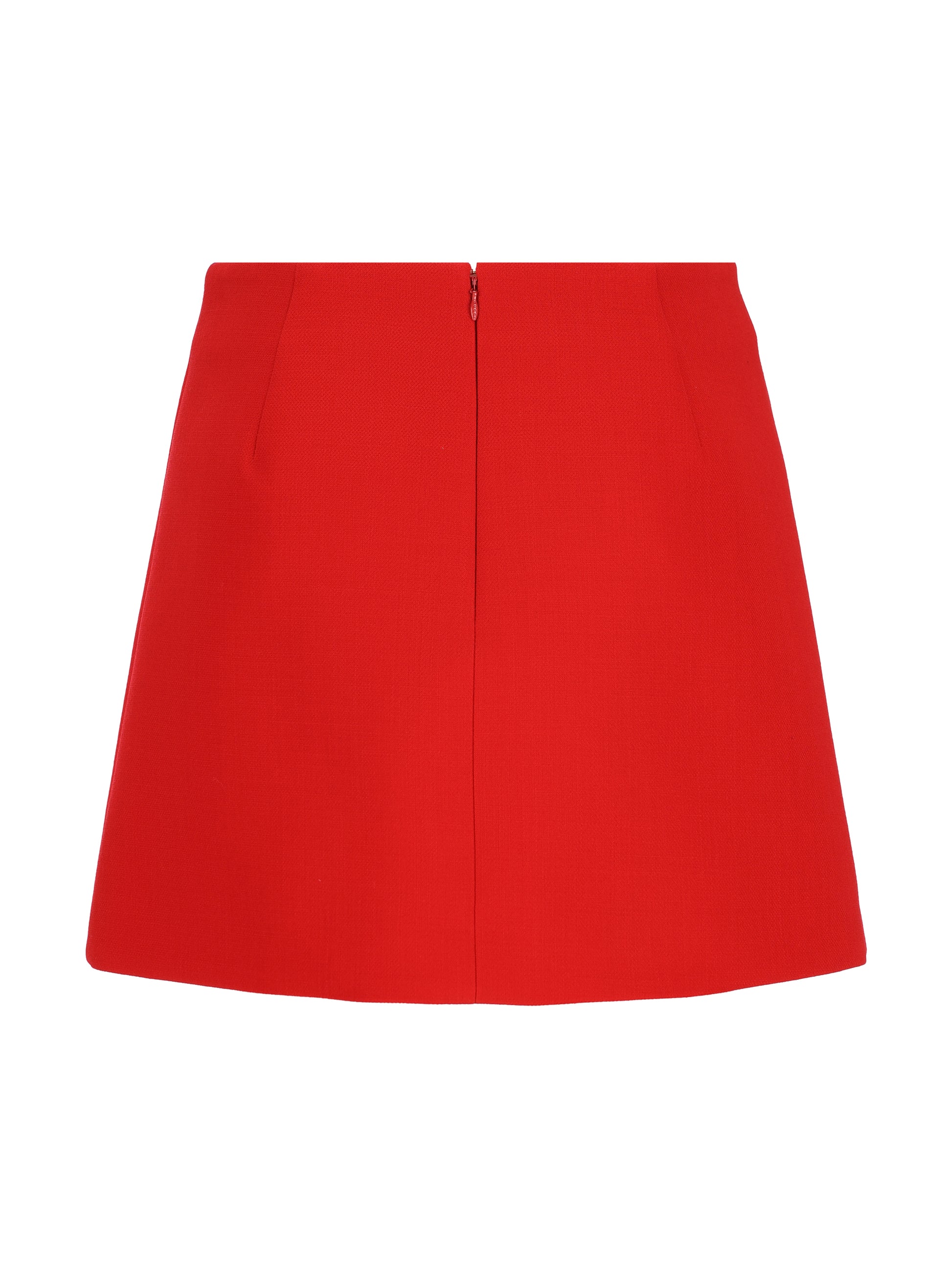 Gonna Mini in Crêpe di Lana con Bottoni Doppia G 864526 ZACKN6143 GUCCI 