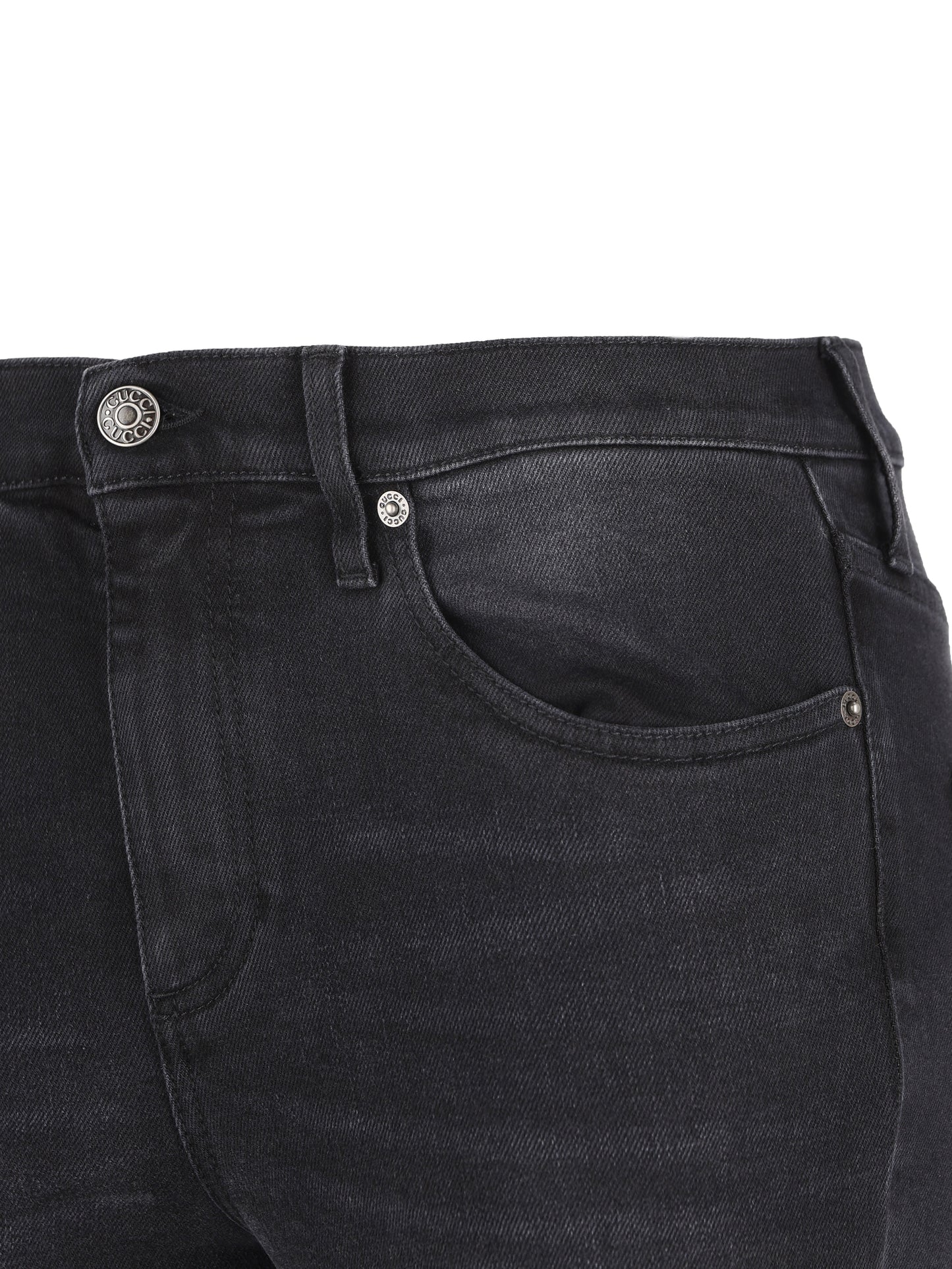 Pantalone skinny in denim di cotone 865596 XDDHR1000 GUCCI 