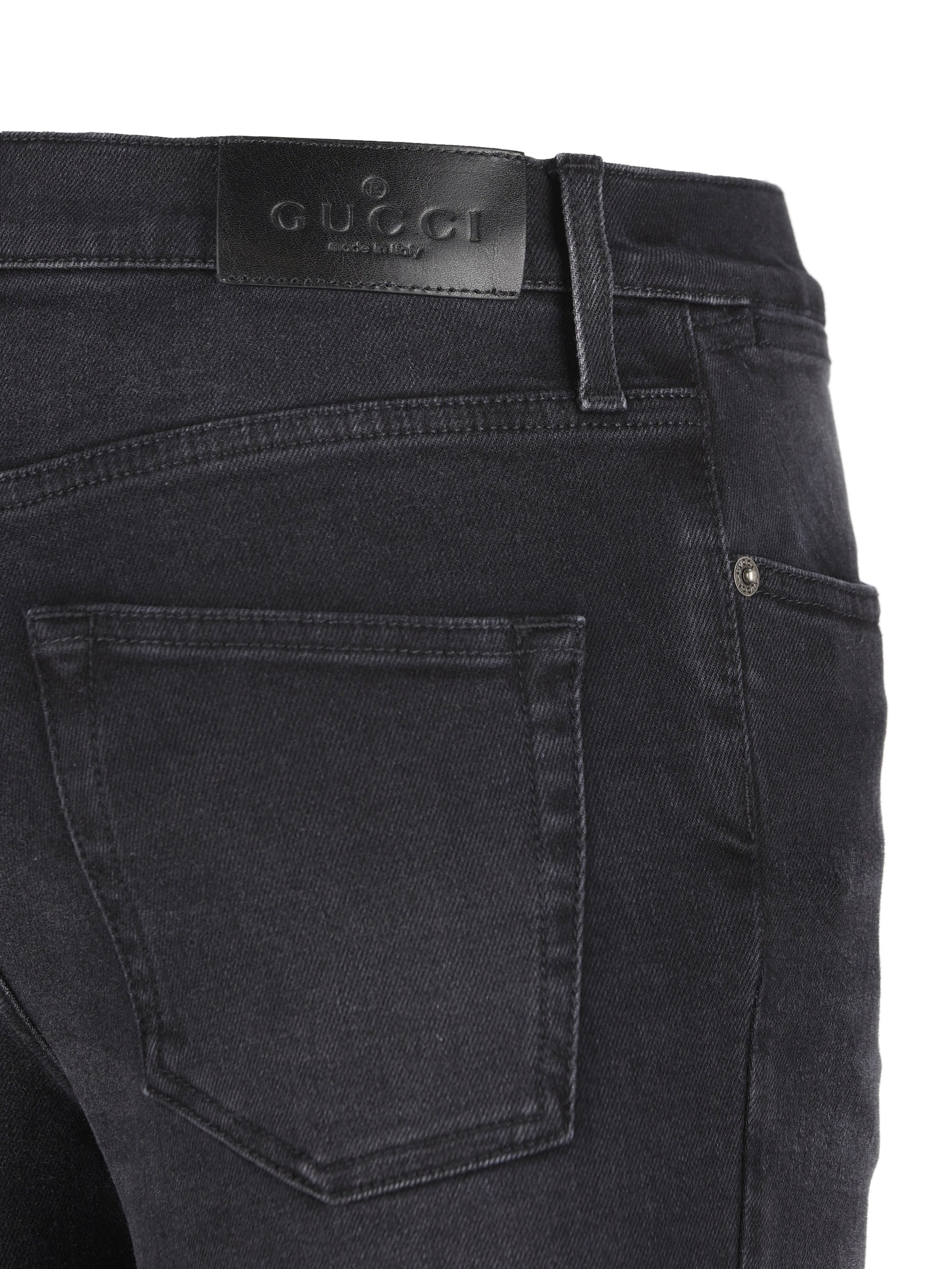 Pantalone skinny in denim di cotone 865596 XDDHR1000 GUCCI 