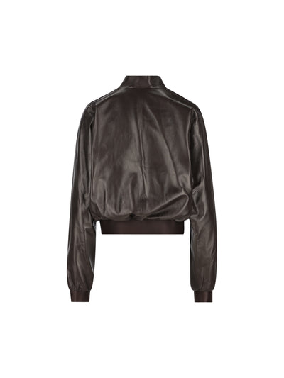 Bomber realizzato in pelle. 871997 XNBCU2040 GUCCI 