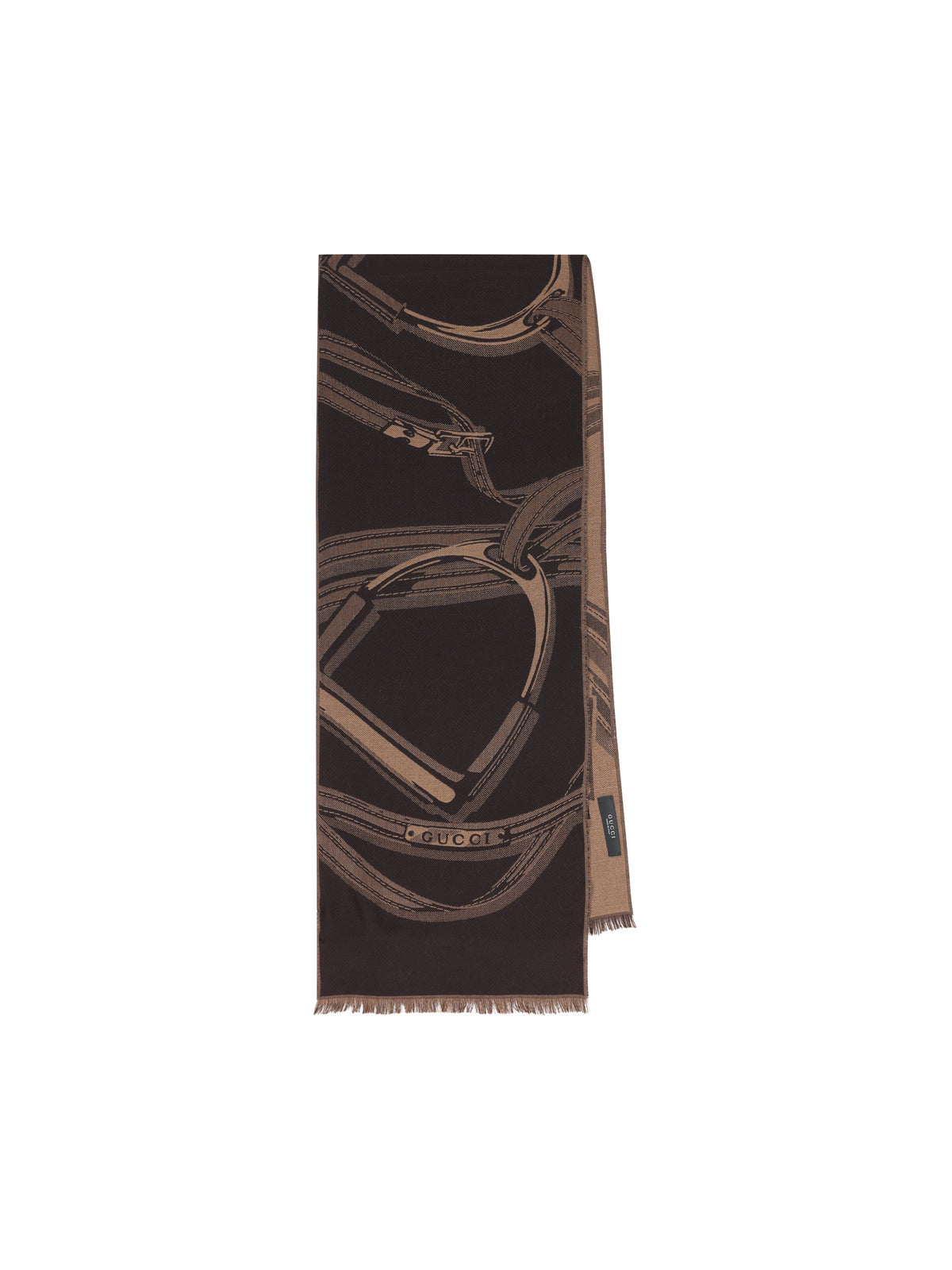 Stole in lana e seta jacquard 873660 4GA372464 GUCCI 