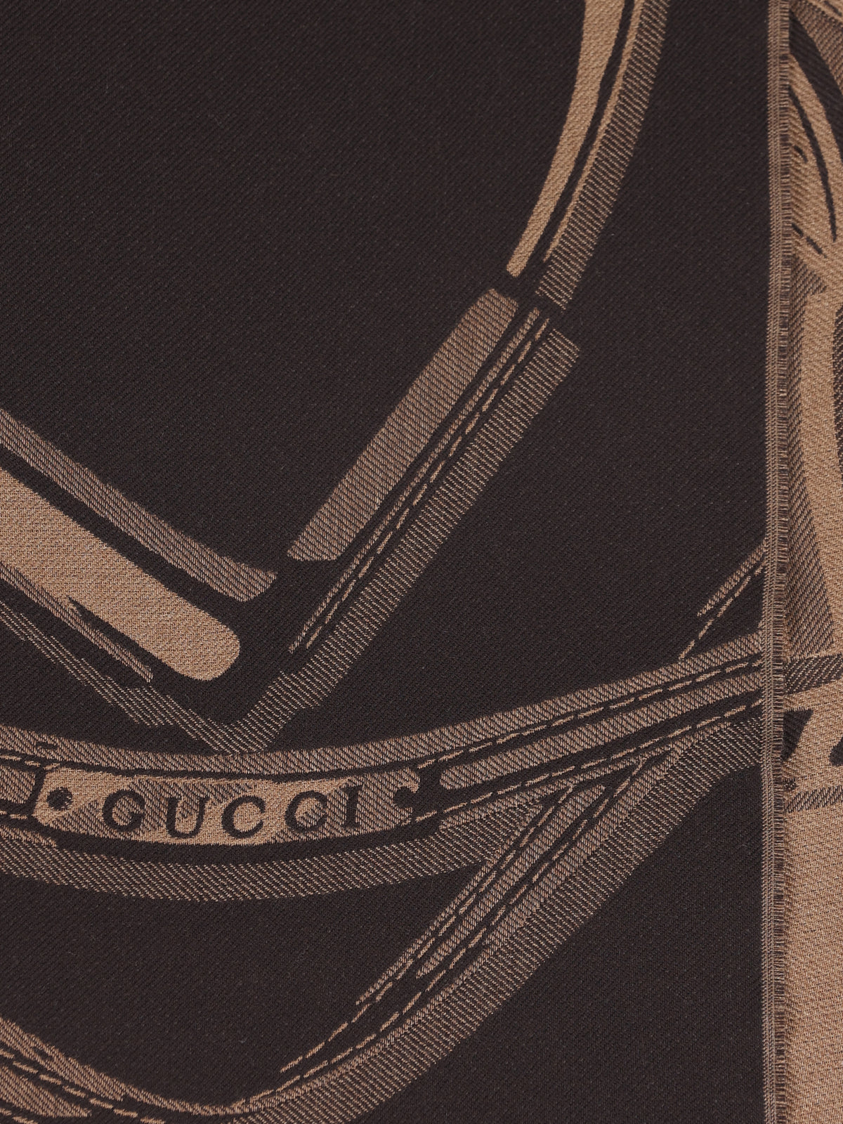 Stole in lana e seta jacquard 873660 4GA372464 GUCCI 
