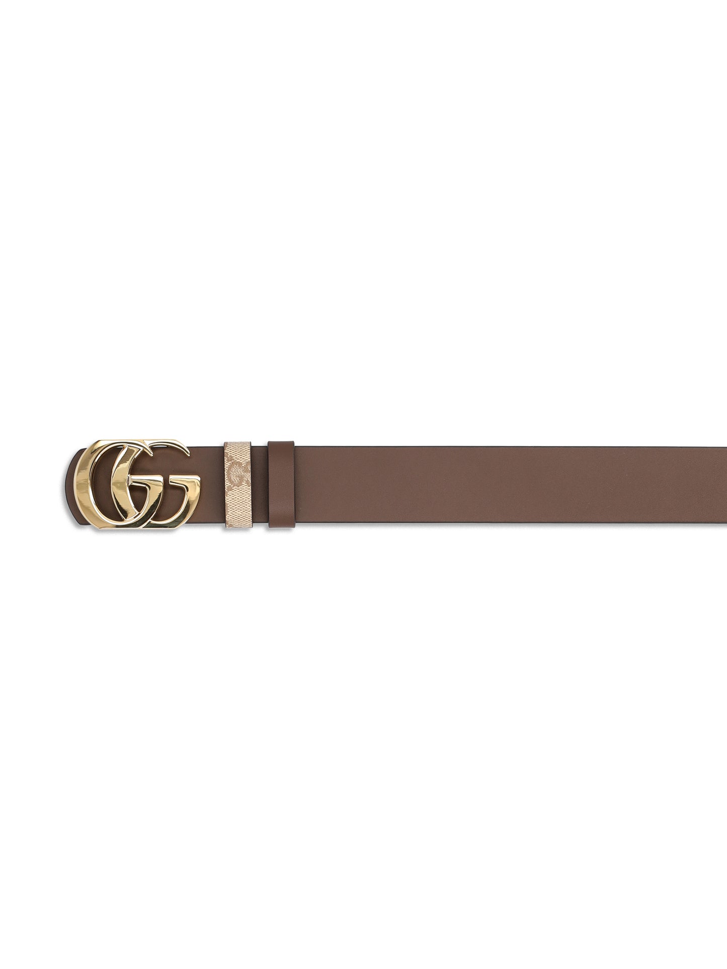 Cintura in tessuto e pelle. 874723 AAGRK9751 GUCCI 