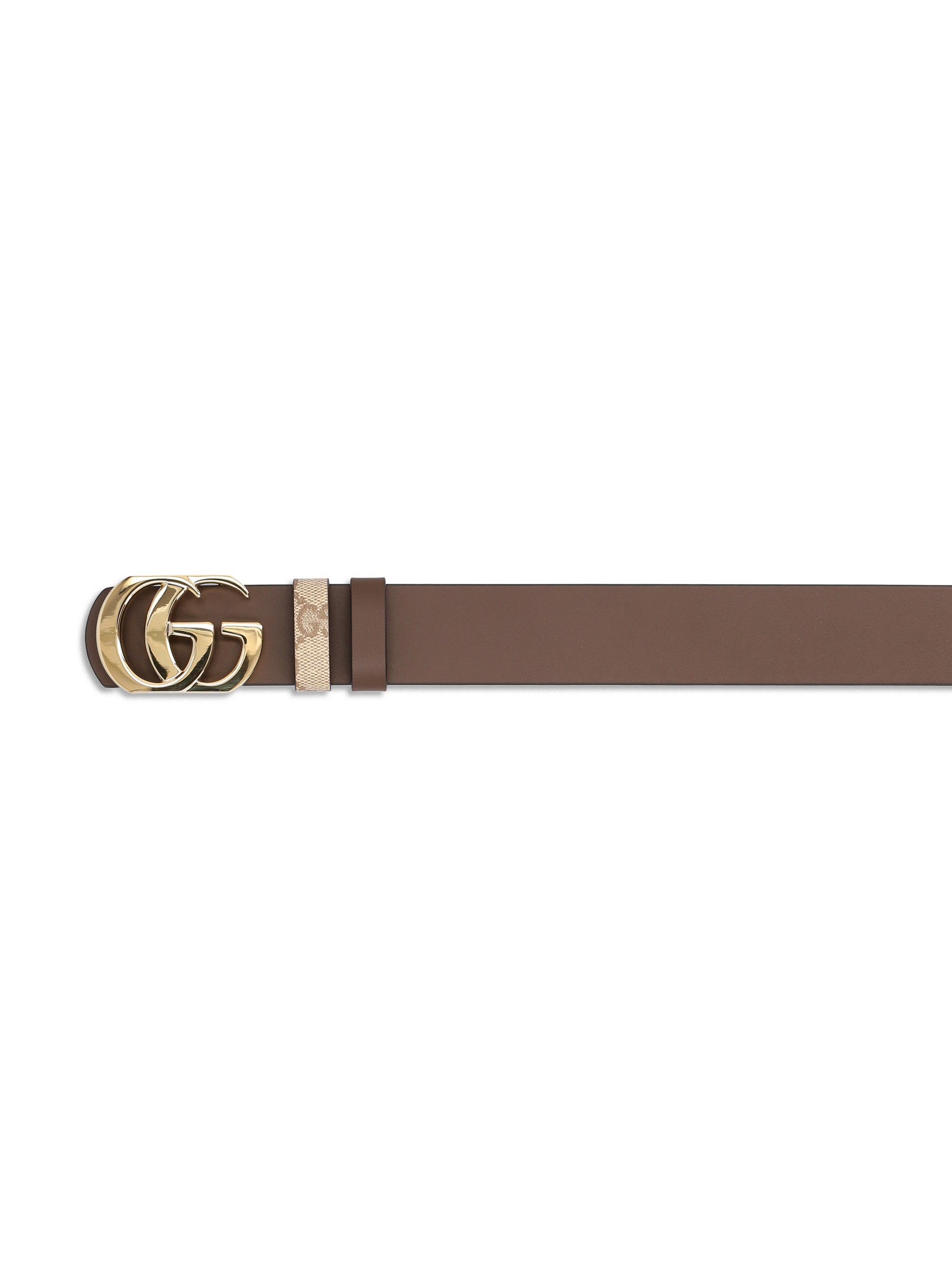 Cintura in tessuto e pelle. 874723 AAGRK9751 GUCCI 