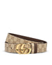 Cintura in tessuto e pelle. 874723 AAGRK9751 GUCCI 