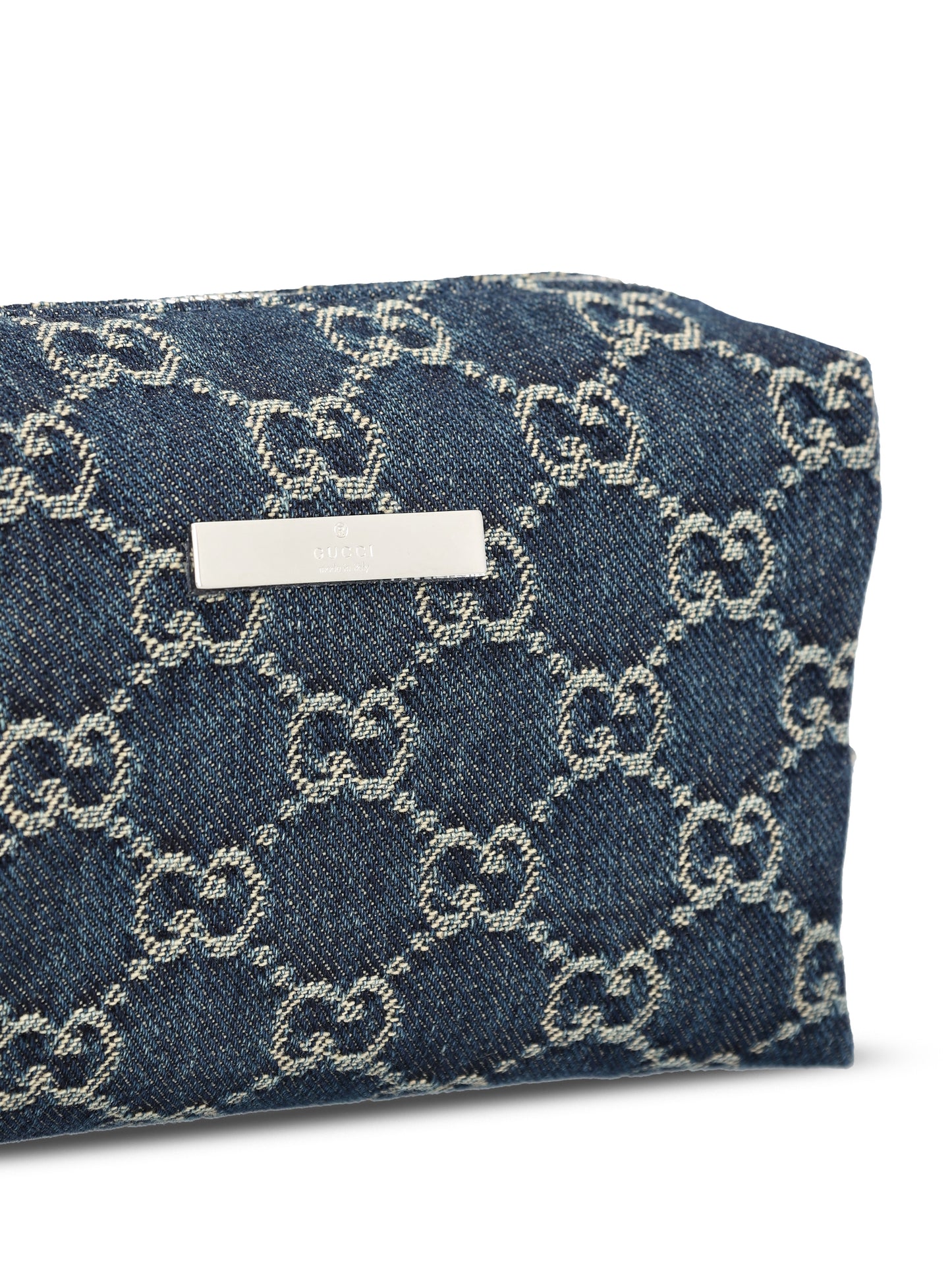 Porta cosmetici realizzato in denim. 875801 FAF6E4039 GUCCI 