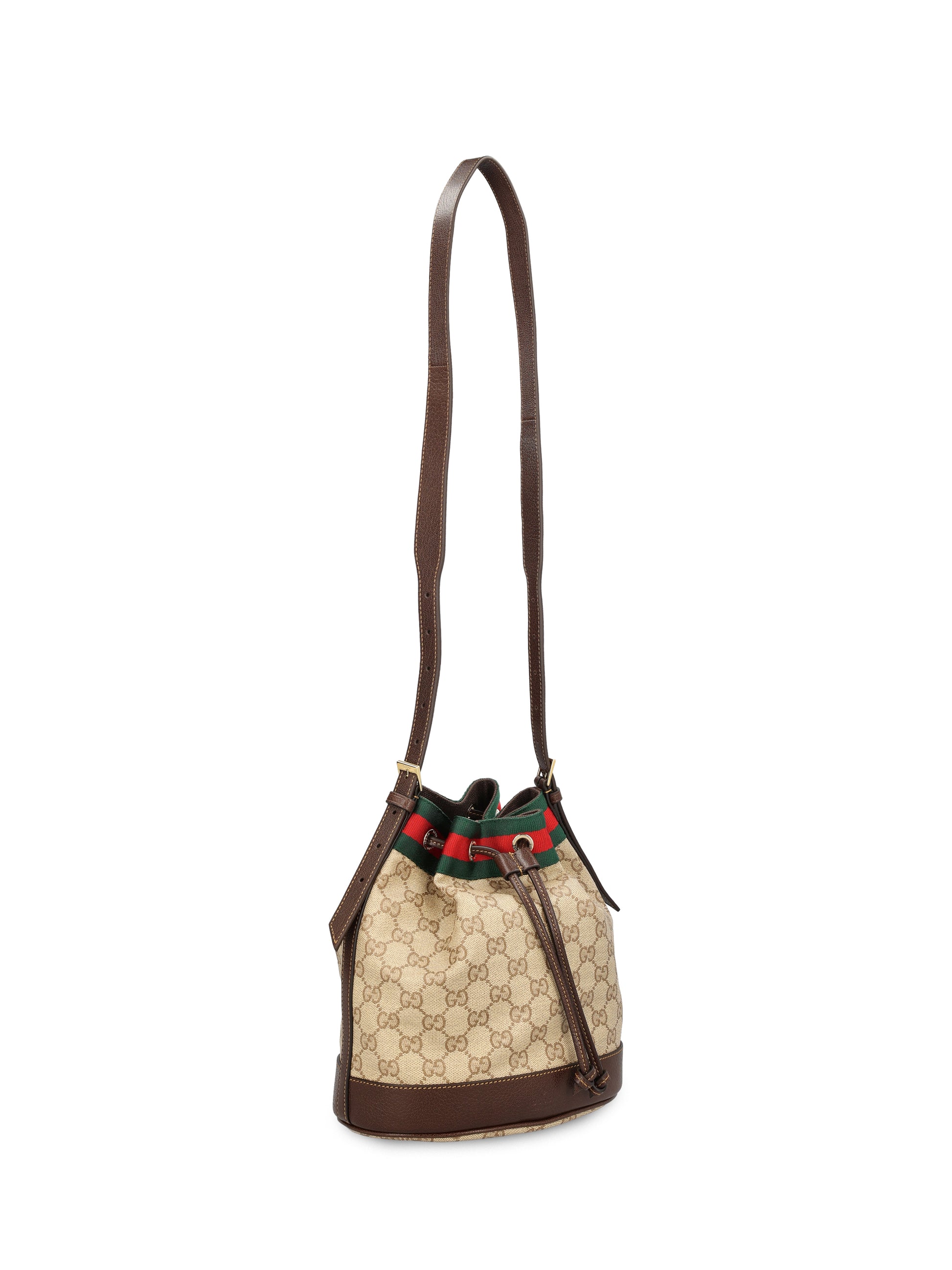 Mini borsa a secchiello in tessuto. A002GW FAF798547 GUCCI 