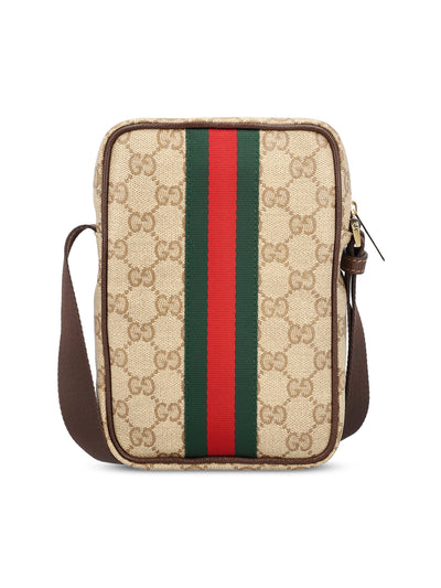Borsa realizzata in tessuto e pelle. A002SJ FAF9S9646 GUCCI 