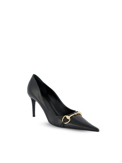 Gucci Décolleté Donna con Morsetto in pelle nera A0068H 0IC001000 GUCCI 