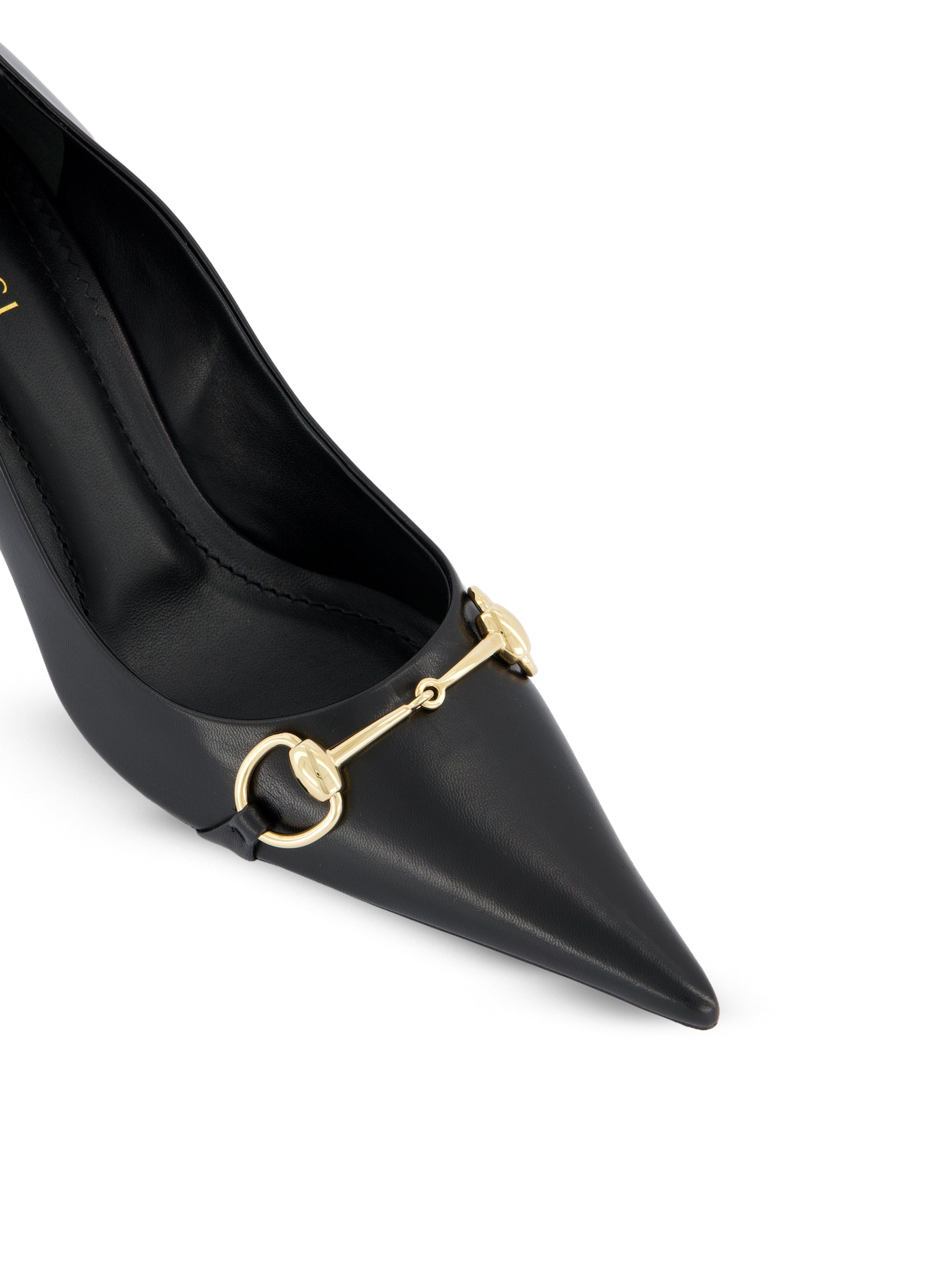 Gucci Décolleté Donna con Morsetto in pelle nera A0068H 0IC001000 GUCCI 
