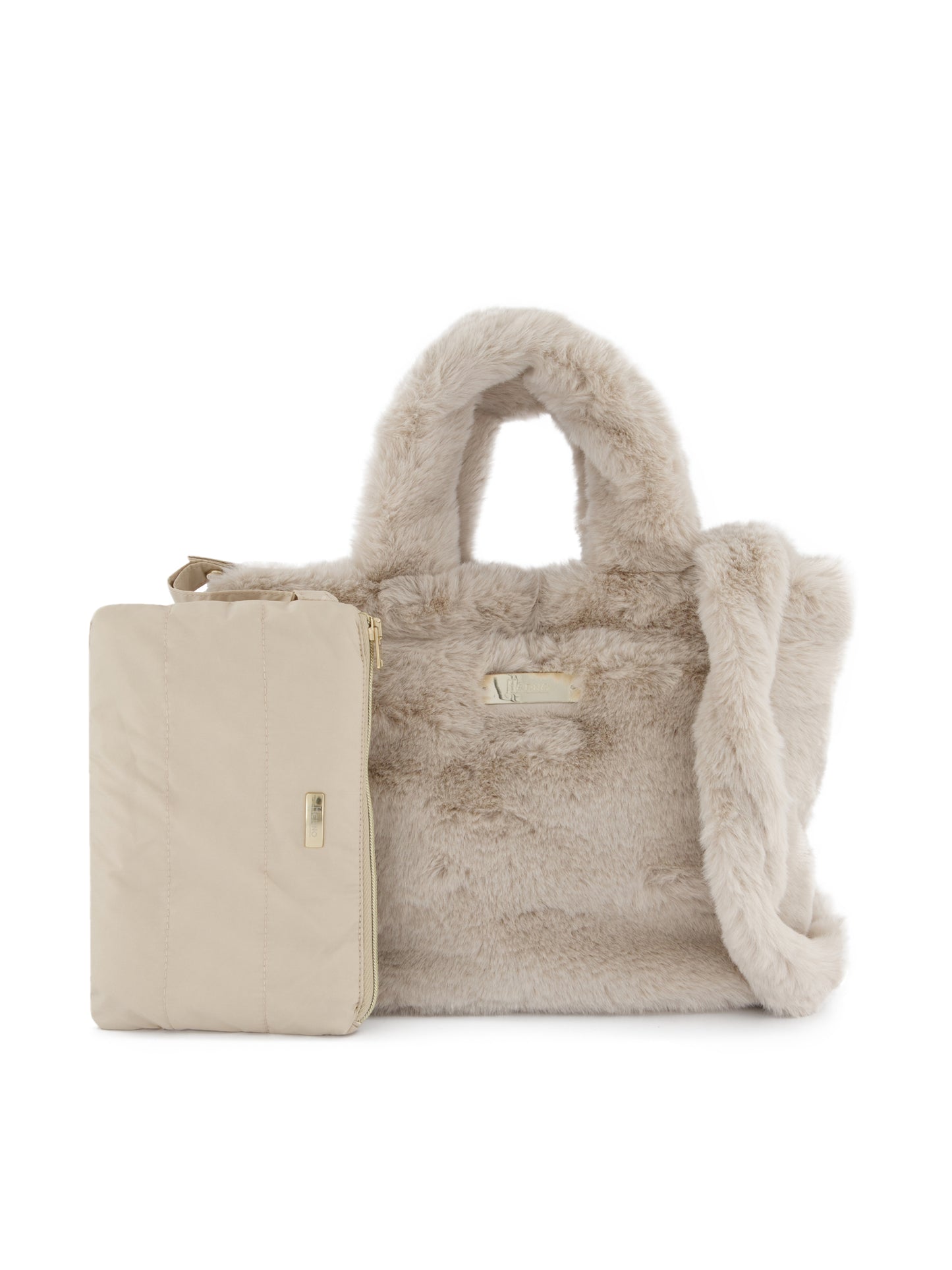 Borsa realizzata in pelliccia sintetica. BAG00012D 124221985 HERNO 