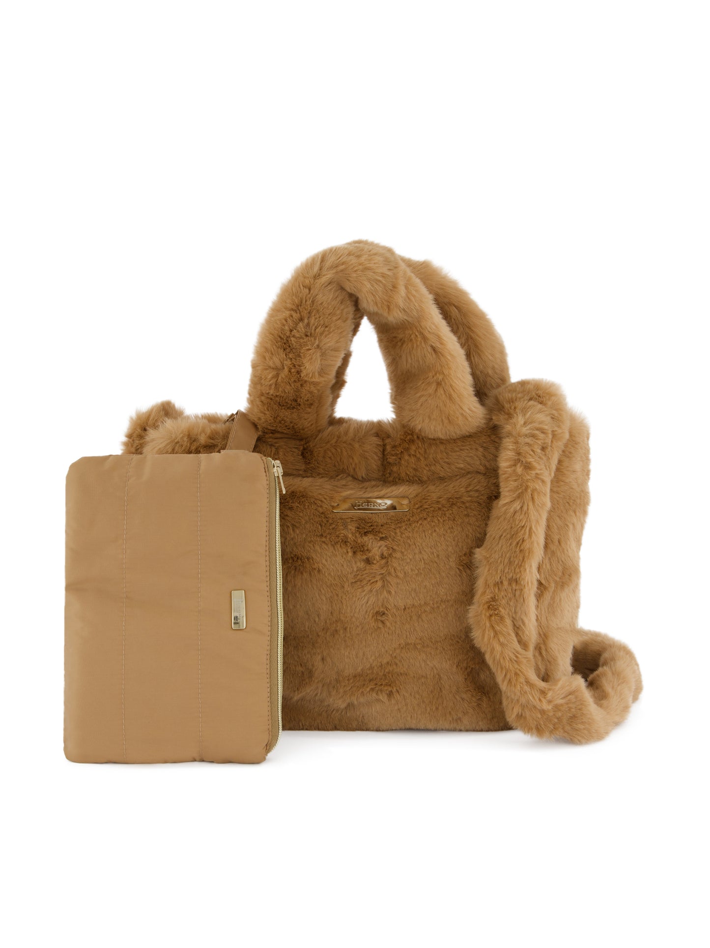 Borsa realizzata in pelliccia sintetica. BAG00012D 124222157 HERNO 