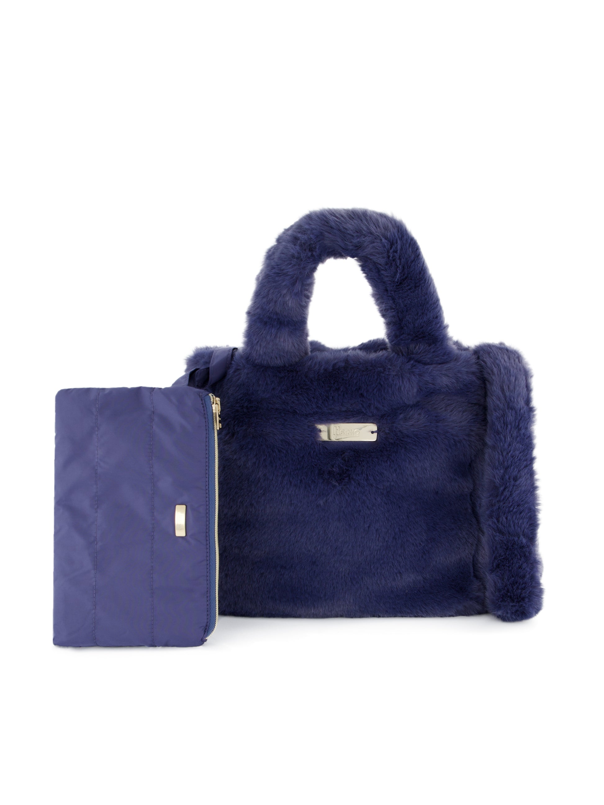 Borsa realizzata in pelliccia sintetica. BAG00012D 124229244 HERNO 