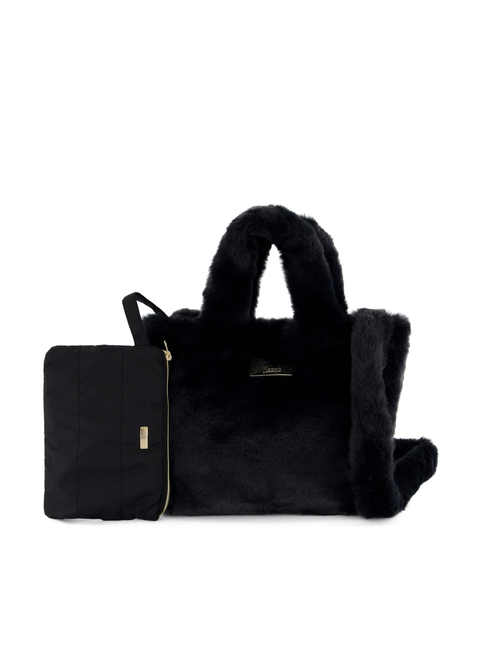 Borsa realizzata in pelliccia sintetica. BAG00012D 124229300 HERNO 