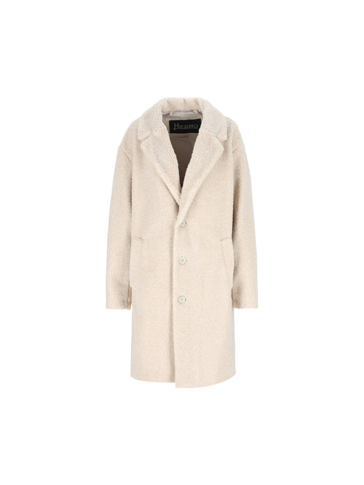 Cappotto in tessuto effetto orsetto. CA000206U 127351983 HERNO 