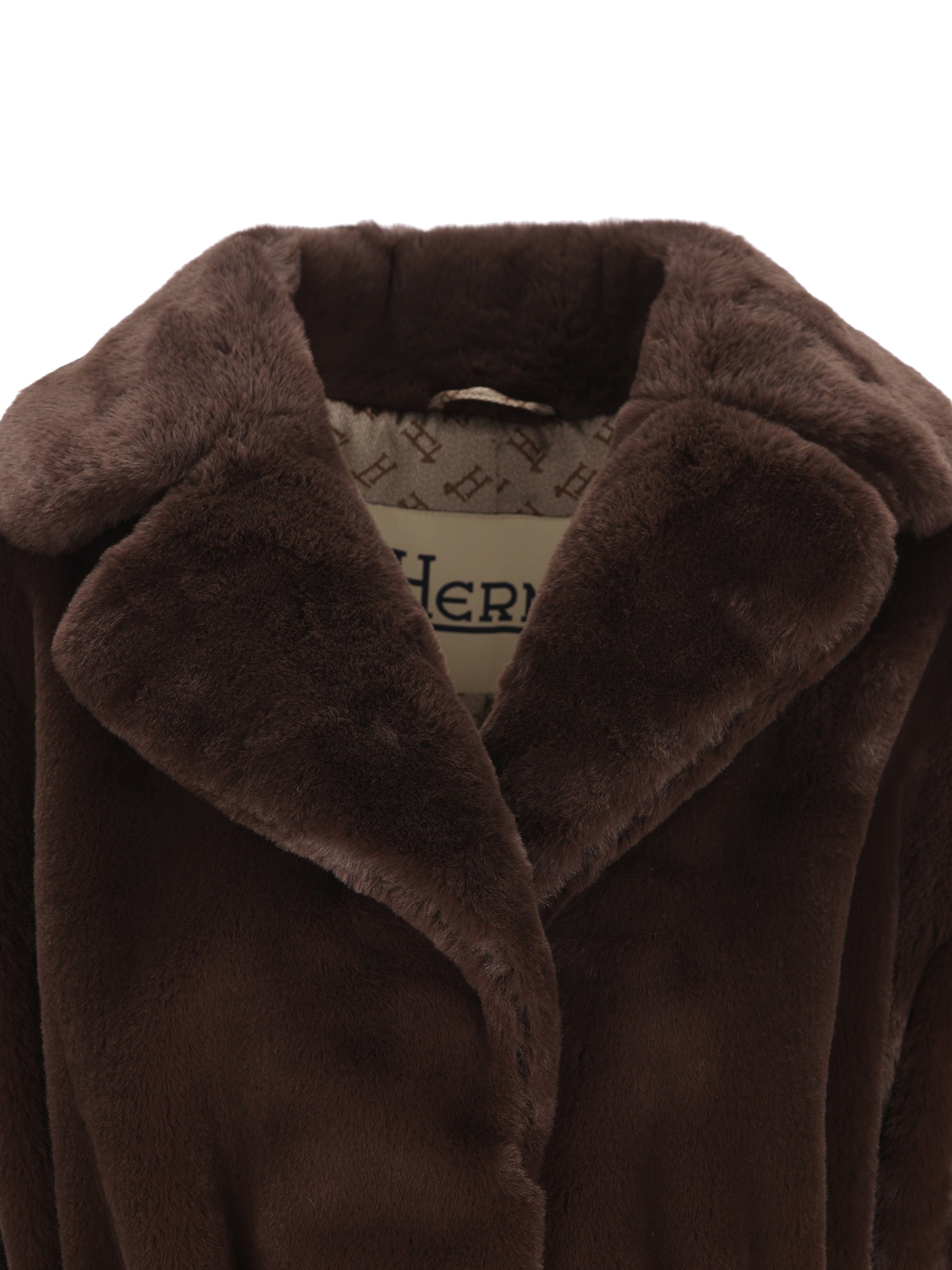 Cappotto in Simil Pelliccia Effetto Castoro CA000586D 124228895 HERNO 