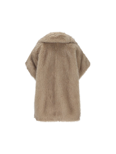 Smanicato in tessuto sintetico sostenibile con pelo lungo. GC000607D 129081985 HERNO 