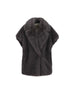 Smanicato in tessuto sintetico sostenibile con pelo lungo. GC000607D 129089487 HERNO 