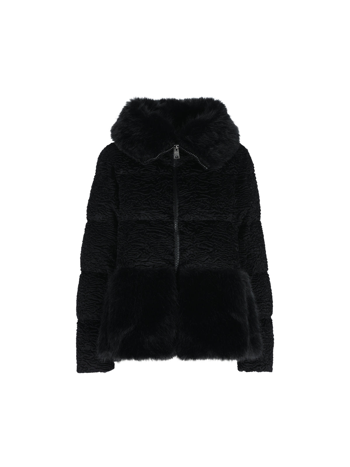 Giacca in ecopelliccia dall'aspetto astrakan PI002320D 129539300 HERNO 