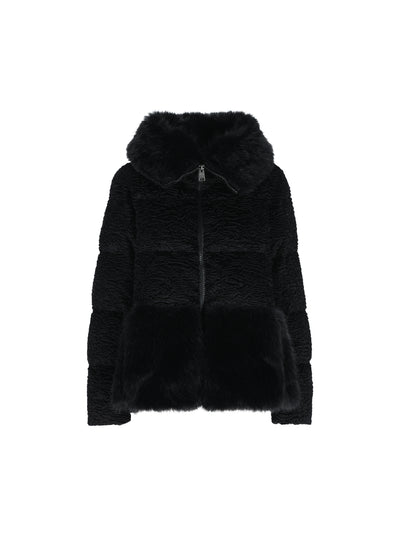 Giacca in ecopelliccia dall'aspetto astrakan PI002320D 129539300 HERNO 